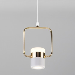 Подвесной светильник Eurosvet 50165/1 LED золото/белый 50165