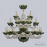 Хрустальная люстра 1309/16+8+4/300/3d G Cl/Clear-Green/H-1J Bohemia Ivele Crystal