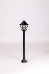 Садово-парковый светильник YAOHUALUX 79906MlgG Bl QUADRO M lead GLASS