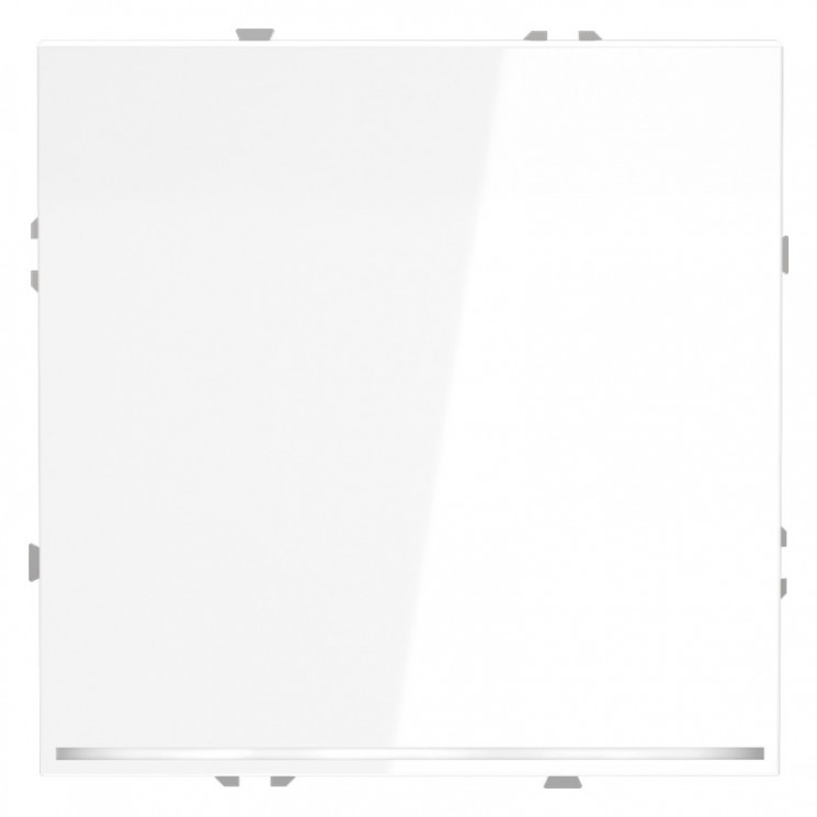 Выключатель одноклавишный проходной VOLTUM VLS010401 белый глянец