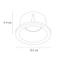 Светильник точечный встраиваемый Arte Lamp HELM A2869PL-1BK 1хGU10 Диаметр 8,5 см Глубина 5,7-8 см