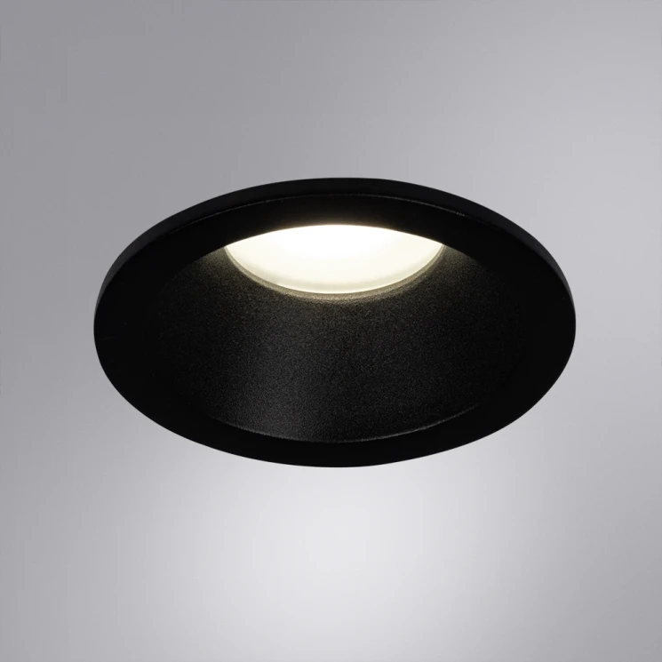 Светильник точечный встраиваемый Arte Lamp HELM A2869PL-1BK 1хGU10 Диаметр 8,5 см Глубина 5,7-8 см