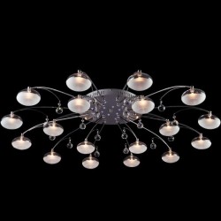 Люстра Eurosvet 4894/18 хром/синий+красный+фиолетовый