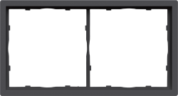 Рамка 2-я, Donel черный, серия R98 DA21228