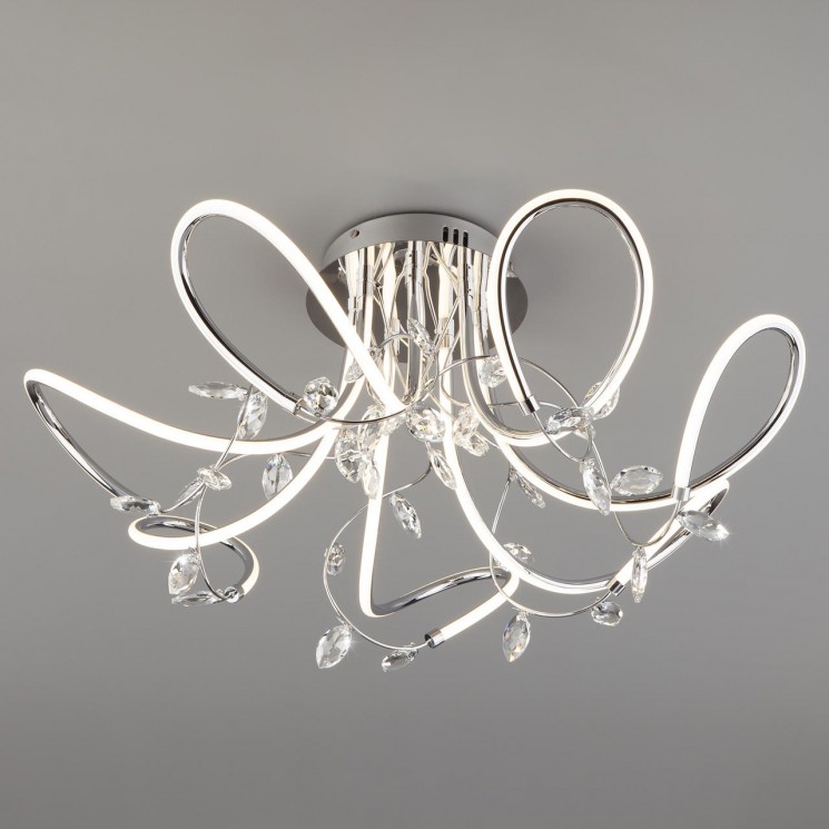 Потолочная люстра Eurosvet 90106/7 хром Irvine