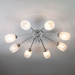 Потолочный светильник Eurosvet 30127/8 хром Rigina