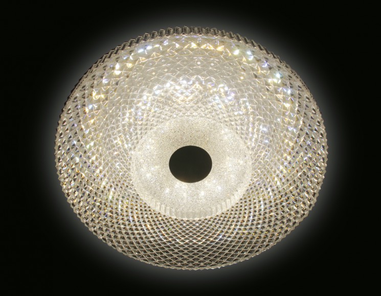 Управляемый светодиодный светильник Ambrella light ORBITAL CRYSTAL  F96 CL 48W D390