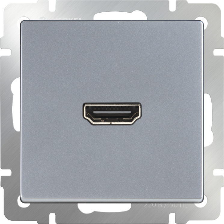 Розетка HDMI серебряный Werkel WL06-60-11(W1186006) серебряный
