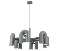 Люстра Kink Light Канти серый d80 h150 Led 72W (3000-6000K) 08465-6,16