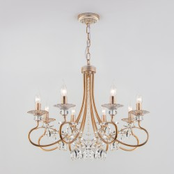 Подвесной светильник  Eurosvet Alexandria 60057/8 белый с золотом