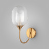 Настенный светильник с стеклянным плафоном Eurosvet 70218/1 латунь Spritz