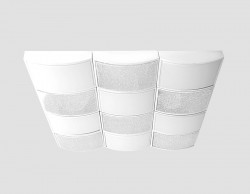 Управляемый светильник Ambrella light FS1520 WH/SD 288W D810*720 ORBITAL CRYSTAL SAND