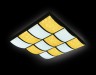 Управляемый светильник Ambrella light FS1520 WH/SD 288W D810*720 ORBITAL CRYSTAL SAND