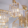 Люстра на штанге Eurosvet 10126/8 золото/прозрачный хрусталь Strotskis Smart (10117/8) April