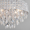 Каскадная люстра Eurosvet 10115/5 хром/прозрачный хрусталь Strotskis Kira