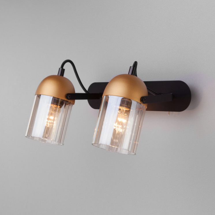 Спот Eurosvet 20122/2 черный/золото MARS