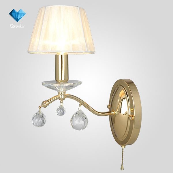 Бра Eurosvet 10058/1 золото/прозрачный