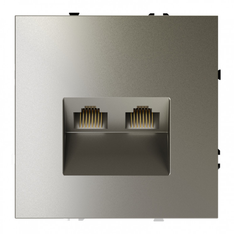 Розетка компьютерная VOLTUM VLS060204 шелк