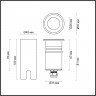 Встраиваемый грунтовый светильник Odeon Light 6660/1GL3 NATURE