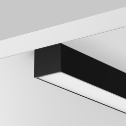 Алюминиевый профиль Maytoni Technical накладной-подвесной 25x22 Черный, ALM ALM-2522-B-2M 633013 2 метра