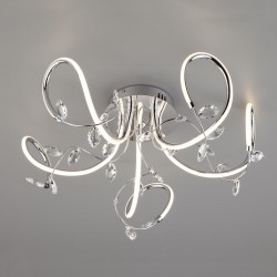 Потолочная люстра Eurosvet 90106/5 хром Irvine