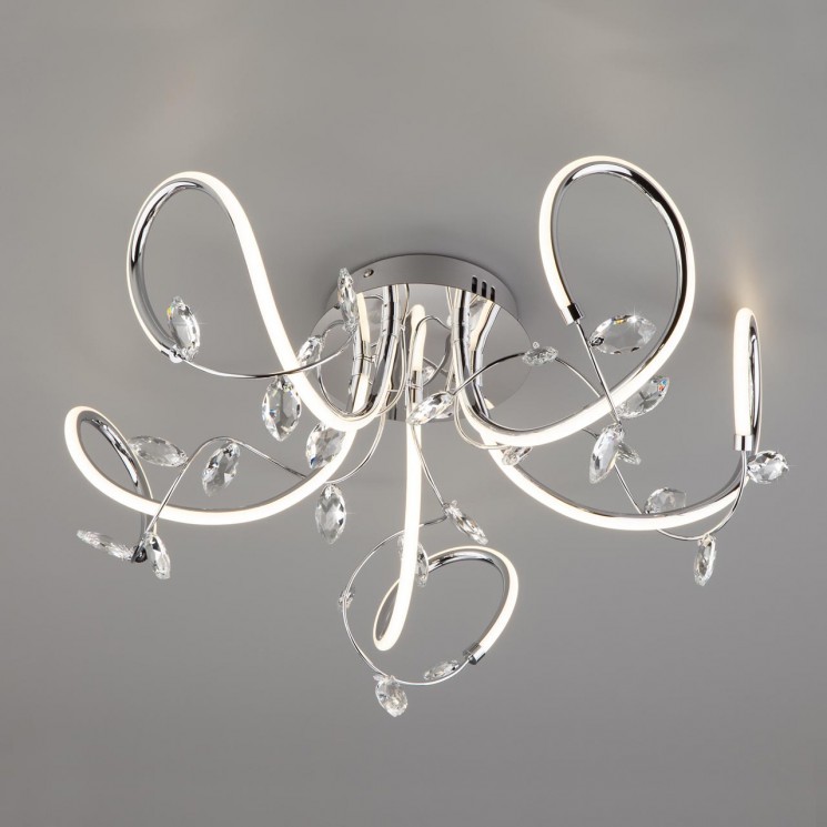 Потолочная люстра Eurosvet 90106/5 хром Irvine