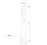 Ландшафтный светильник Elektrostandard Recess черный 35177/F черный 6Вт 4000К IP65 Высота 70 см Диаметр 5 см