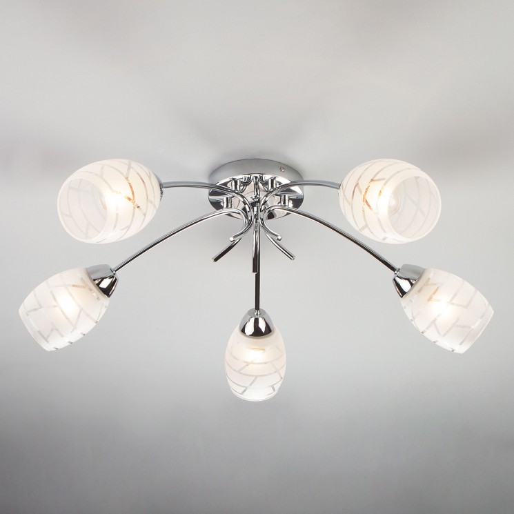 Потолочный светильник Eurosvet 30127/5 хром Rigina