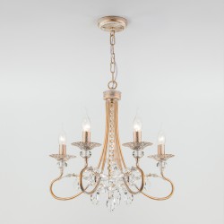 Подвесной светильник  Eurosvet Alexandria 60057/5 белый с золотом