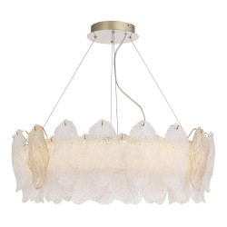 Светильник подвесной ST Luce золото/прозрачный, янтарный LED 1*56W 3000K        SL6135.223.01