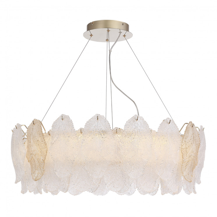 Светильник подвесной ST Luce золото/прозрачный, янтарный LED 1*56W 3000K        SL6135.223.01