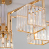 Люстра на штанге Eurosvet 10126/5 золото/прозрачный хрусталь Strotskis Smart (10117/5) April