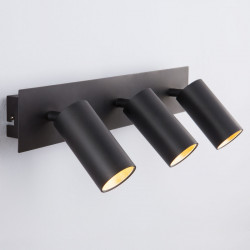 Спот Eurosvet 20066/3 LED черный/золото FLEUR