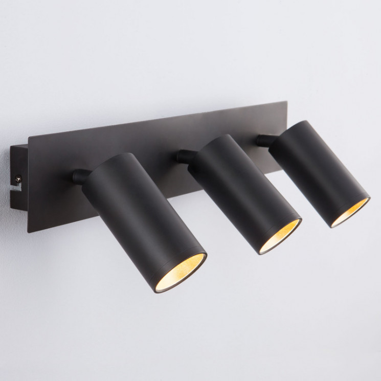 Спот Eurosvet 20066/3 LED черный/золото FLEUR