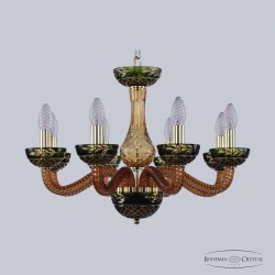 Хрустальная люстра 1309/8/200 G Am/Amber-Green/H-1JBohemia Ivele Crystal