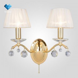 Бра Eurosvet 10058/2 золото/прозрачный