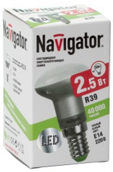 Лампа Navigator 94 261 NLL-R39-2.5-230-2.7K-E14