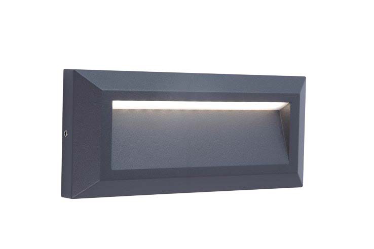 Светильник уличный накладной Lutec W1916 Gr 10,5Вт 4000К  IP 54 118гр L23 см Н10 см отступ 3 см