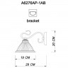 Светильник настенный Arte lamp COSTANZA A6276AP-1AB