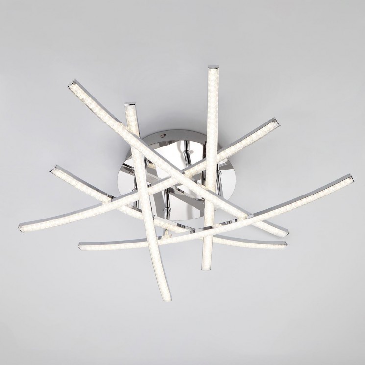 Потолочная люстра Eurosvet 90107/6 хром Showy