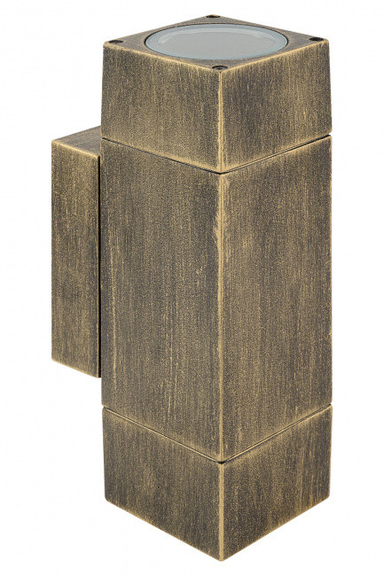 Фасадная подсветка YAOHUALUX 78058 Gb TUBE GU10 черный с золотой патиной