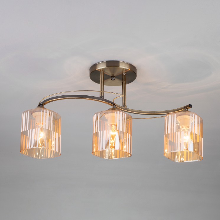 Потолочный светильник Eurosvet 30124/3 античная бронза Susan