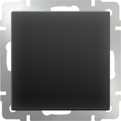 Выключатель одноклавишный  черный матовый Werkel W1110008 (WL08-SW-1G) черный матовый