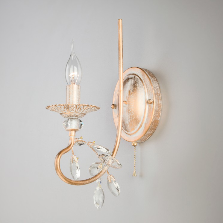 Настенный светильник  Eurosvet Alexandria 60057/1 белый с золотом