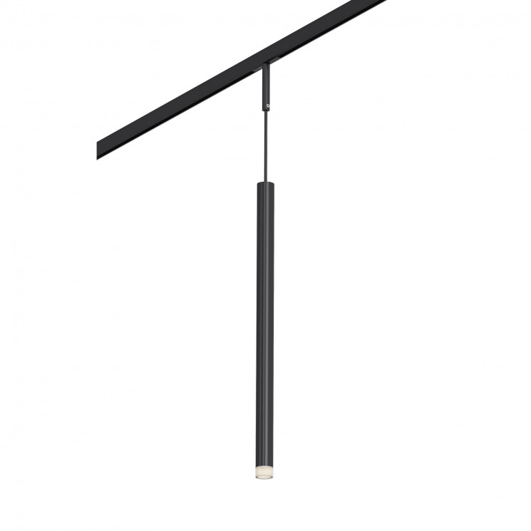 Магнитный трековый светильник SUPER5 ST Luce  Черный LED 1*3W 3000K 100Lm Ra>90 36° IP20 D18xH310 24V   ST672.433.03