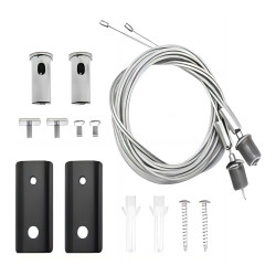 Комплект тросовых подвесов ST Luce Черный           ST068.409.12