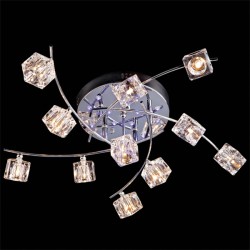 Потолочный светильник  Eurosvet Quadro 4976/11 хром/синий+красный+фиолетовый