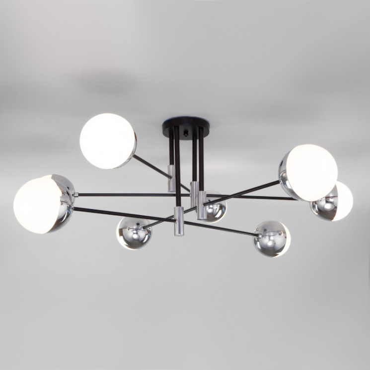 Люстра на штанге Eurosvet 70129/8 хром NUVOLA