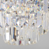 Каскадная люстра Eurosvet 10124/8 хром/прозрачный хрусталь Strotskis Smart (10113/8) Ariana