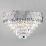 Каскадная люстра Eurosvet 10124/8 хром/прозрачный хрусталь Strotskis Smart (10113/8) Ariana